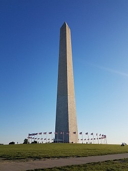 The event was held on the national Mall in the shadow of the Washington Monument.